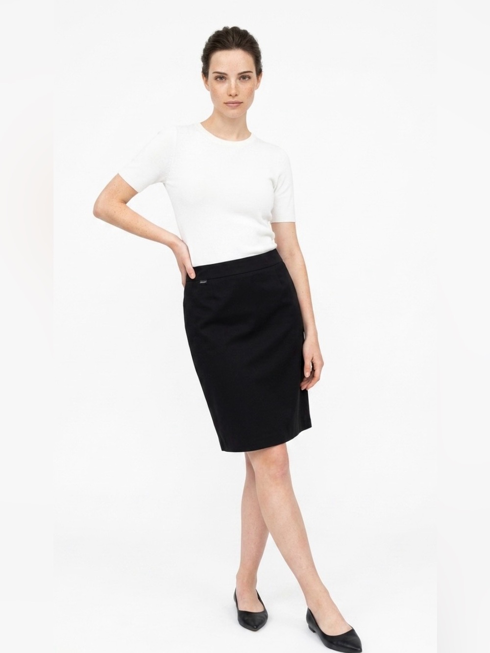 Calvin Klein Black Classic Pencil Skirt